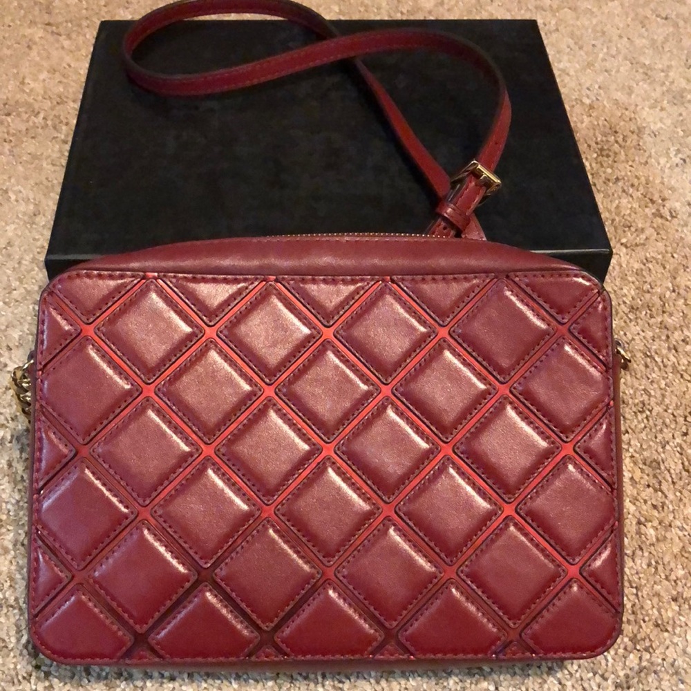 Michael Kors red cherry crossbody bag
